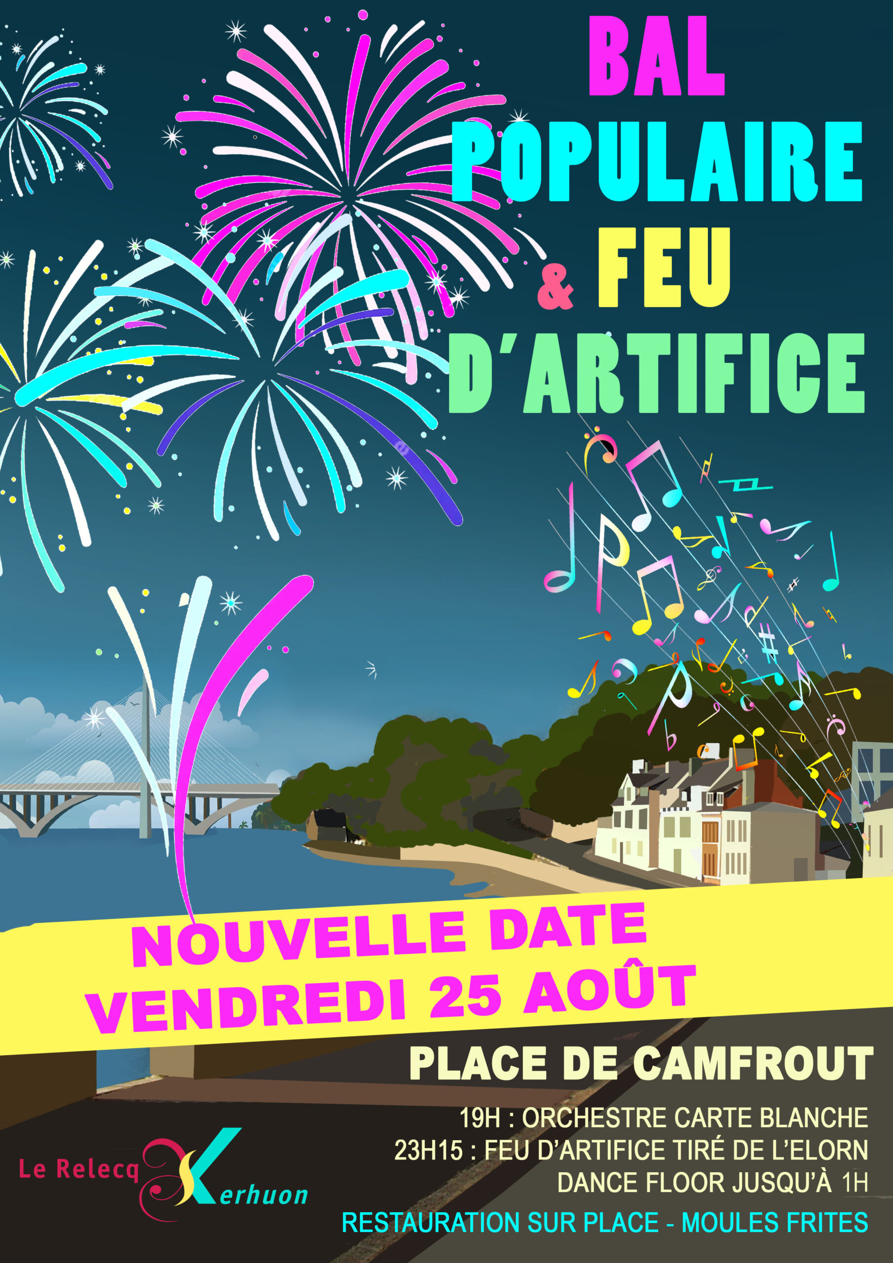 BAL POPULAIRE FEU DARTIFICE DJ Mairie Du Relecq Kerhuon