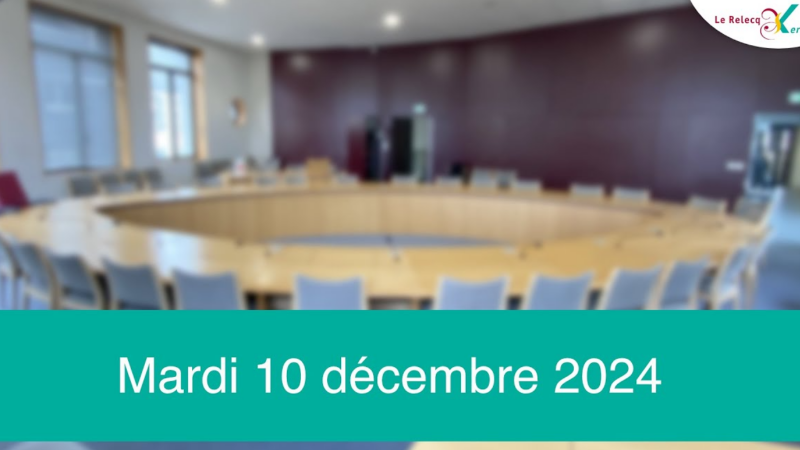 Conseil Municipal – Mardi 10 décembre 17h30