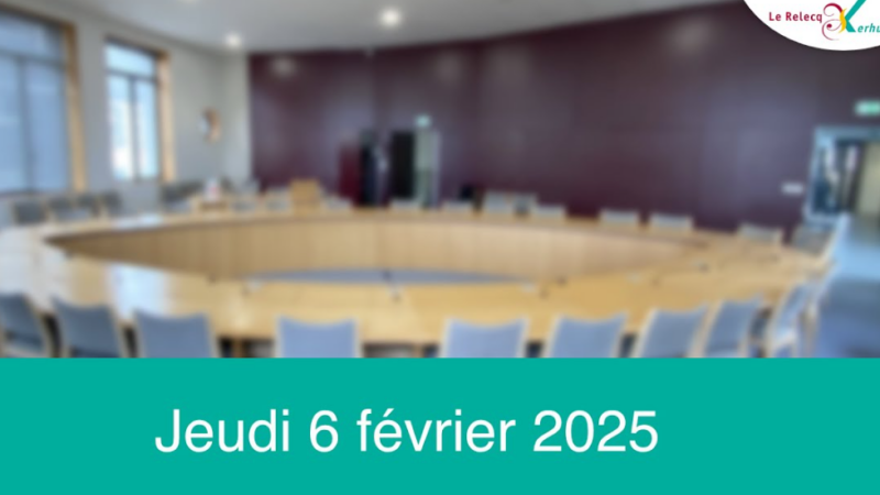 Conseil Municipal – Jeudi 6 février