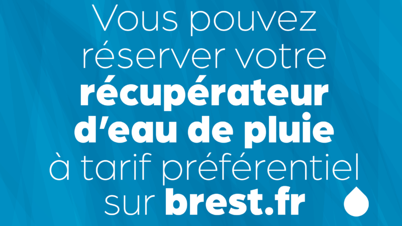 Vente des récupérateurs d’eaux pluviales à prix réduit